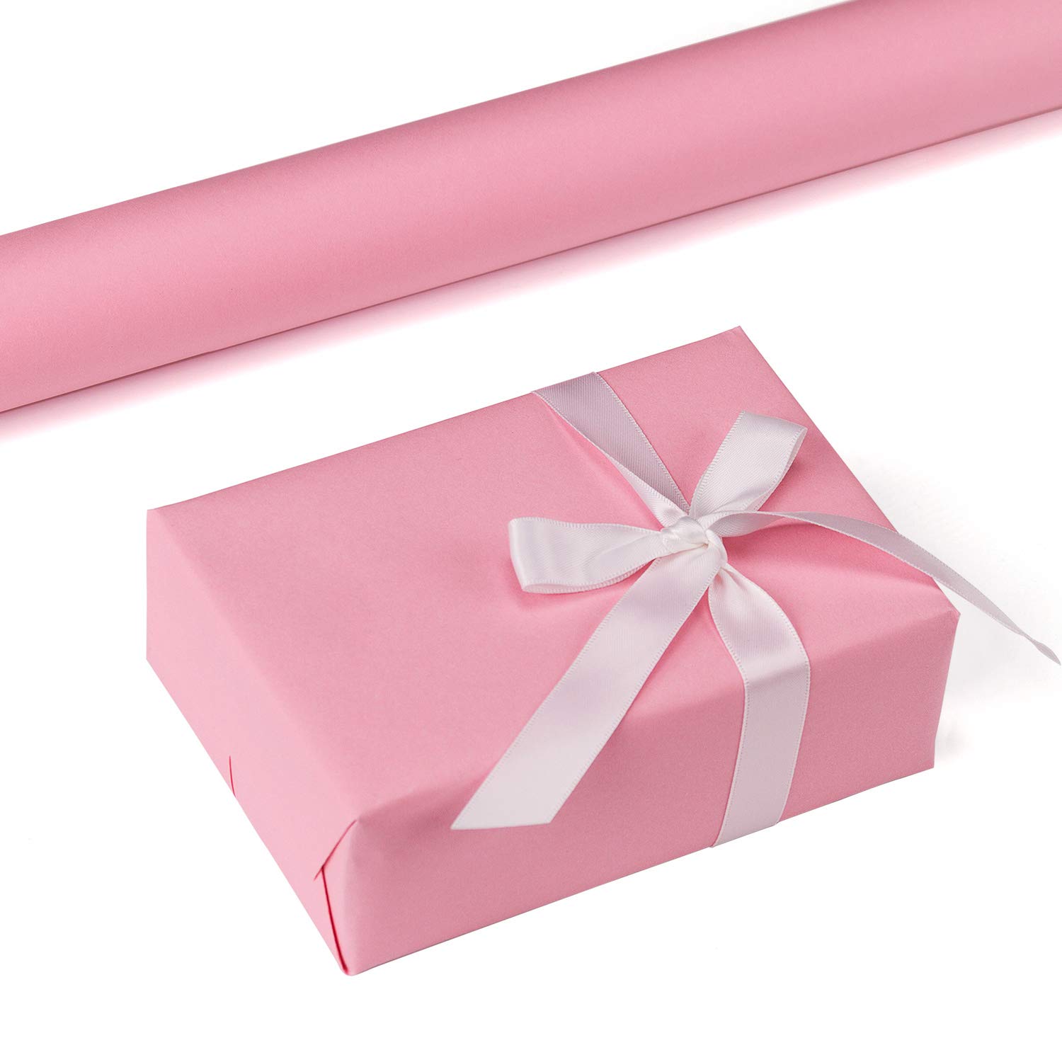 Flower Wrap Kraft - 30 ซม.* 3 ม. ม้วนกระดาษคราฟท์สีบริสุทธิ์ กระดาษห่อหนา