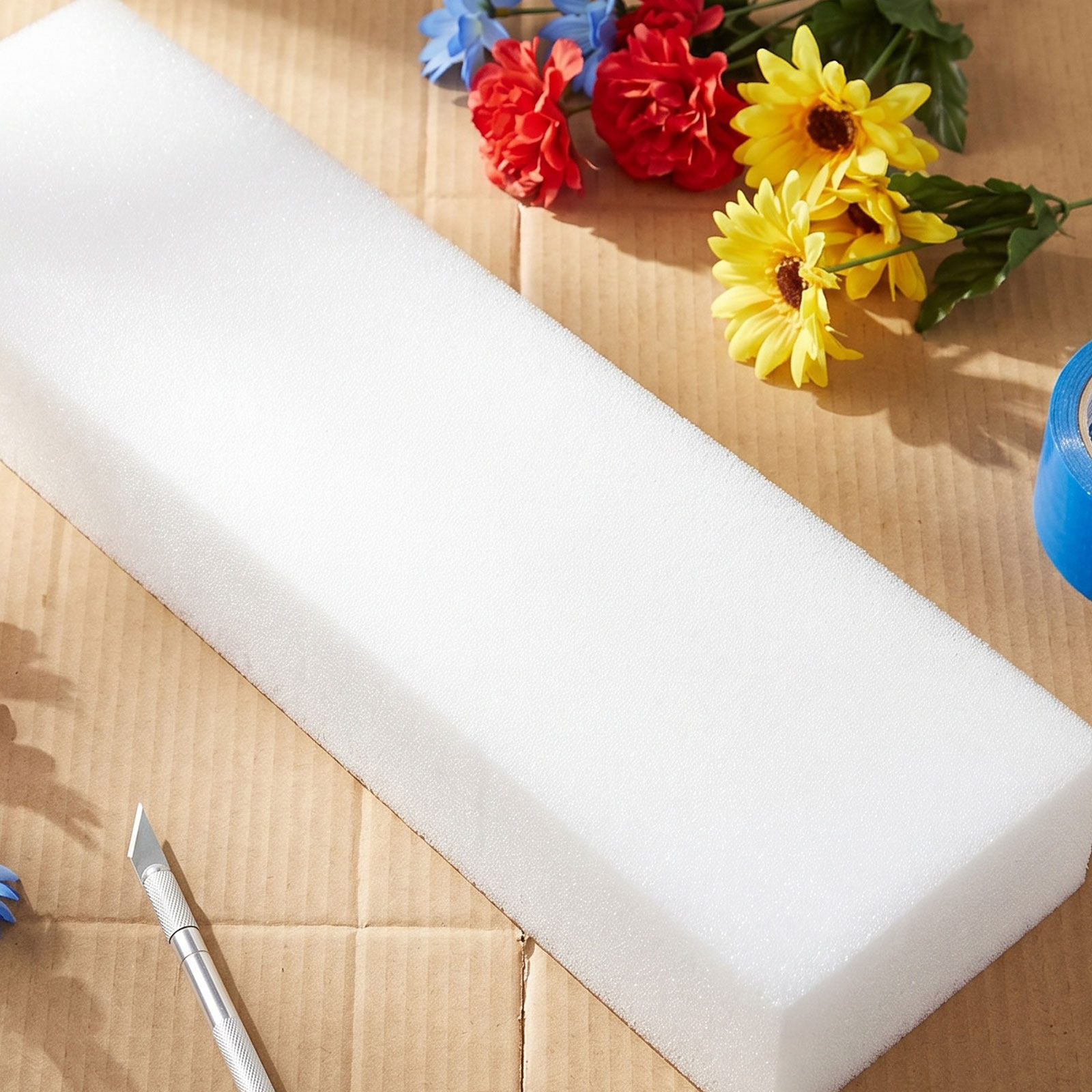 Bouquet Holder Foam - โฟมดอกไม้ 4 ชิ้น สำหรับงานฝีมือ เนื้อละเอียด ตัดง่าย