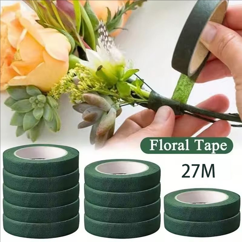 Anda Florist Supply - เทปพันก้านดอกไม้ลายดอกไม้ ขนาด 12 มม. ยาว 30