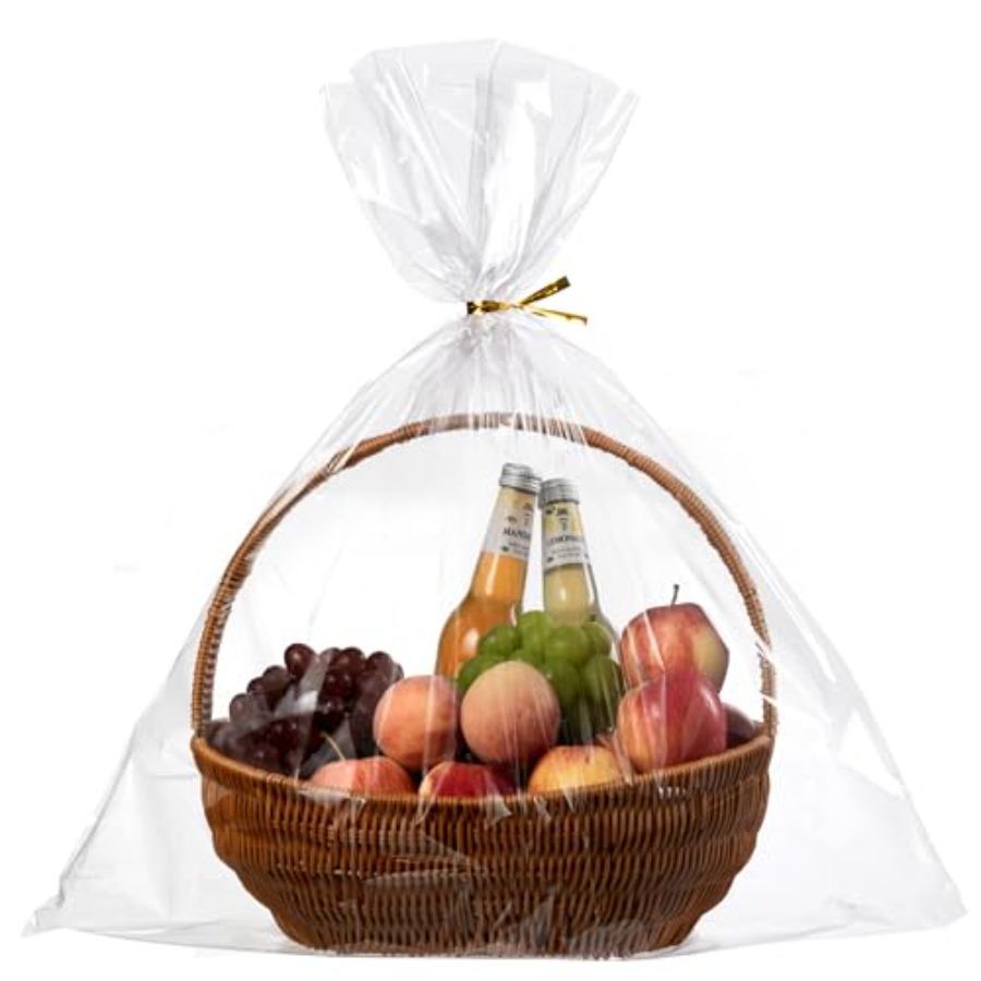 Cellophane Wrap Clear - ถุงพลาสติกใส 20 ชิ้น ขนาด 24x30 นิ้ว