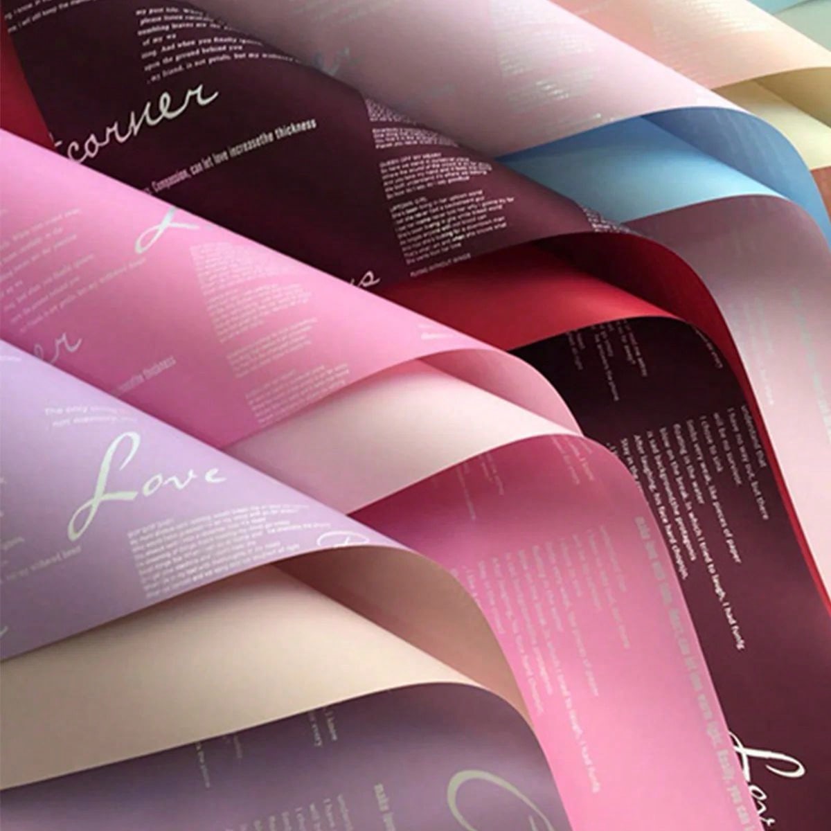 Flower Wrap Kraft - 20PCS กันน้ํา Two-Tone Elegant กระดาษห่อดอกไม้,ช่อดอกไม้บรรจุภัณฑ์สําหรับงานแต่งงานของขวัญร้านดอกไม้ตกแต่ง