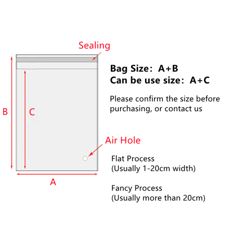 100Pcs ล้างพลาสติกกระเป๋าของขว - Cellophane Wrap Clear บทวิจารณ์และราคา