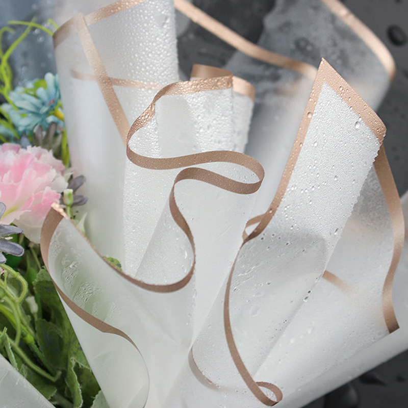 กระดาษห่อดอกไม้ขอบทอง 20 แพ็ค  - Flower Wrap Kraft บทวิจารณ์และราคา