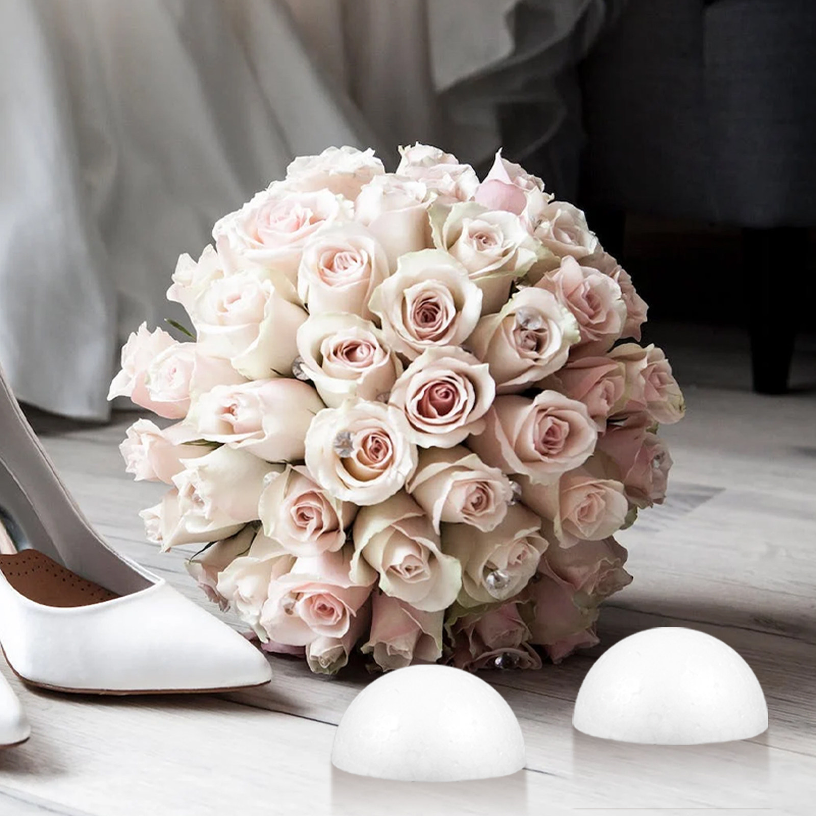 โฟมครึ่งทรงกลม 12 ชิ้น แบบไม่ท - Bouquet Holder Foam บทวิจารณ์และราคา