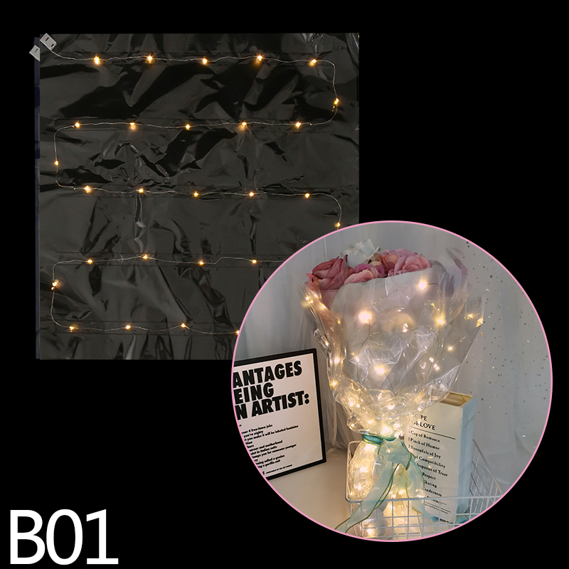 กระดาษห่อดอกไม้เรืองแสง LED 60 - Flower Wrap Kraft บทวิจารณ์และราคา