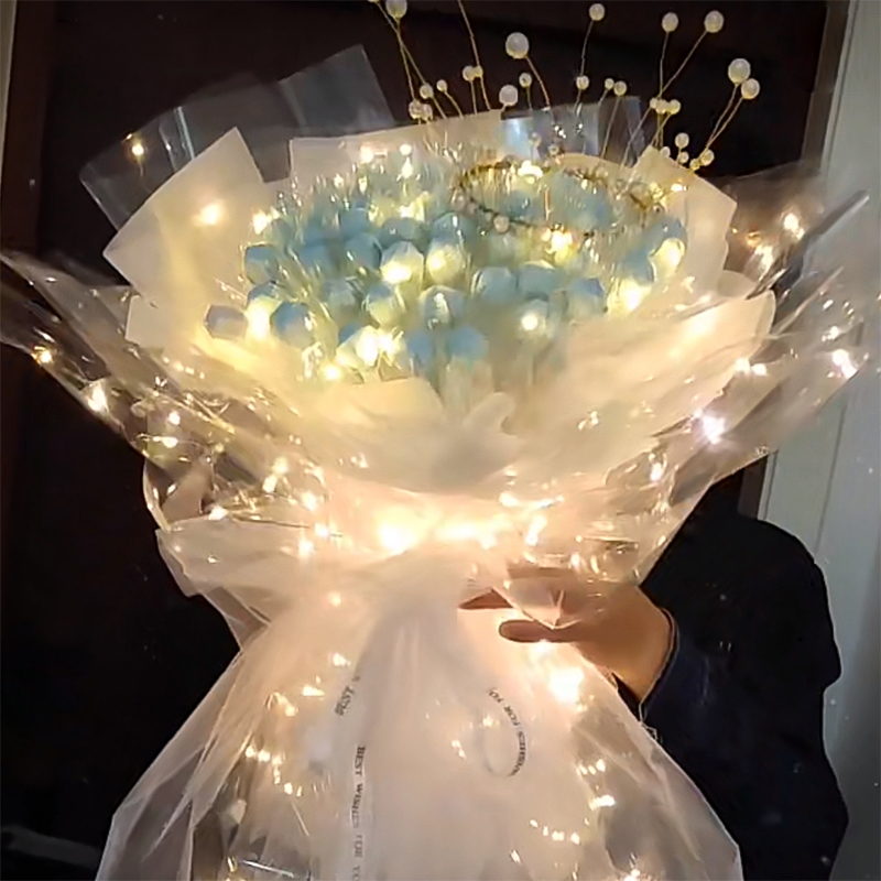 กระดาษห่อดอกไม้เรืองแสง LED 60 - Flower Wrap Kraft บทวิจารณ์และราคา