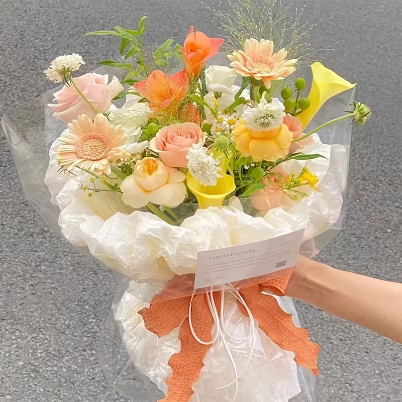 1/2 ชิ้น ฟิล์มใสห่อของขวัญ-ฟิล - Cellophane Wrap Clear บทวิจารณ์และราคา