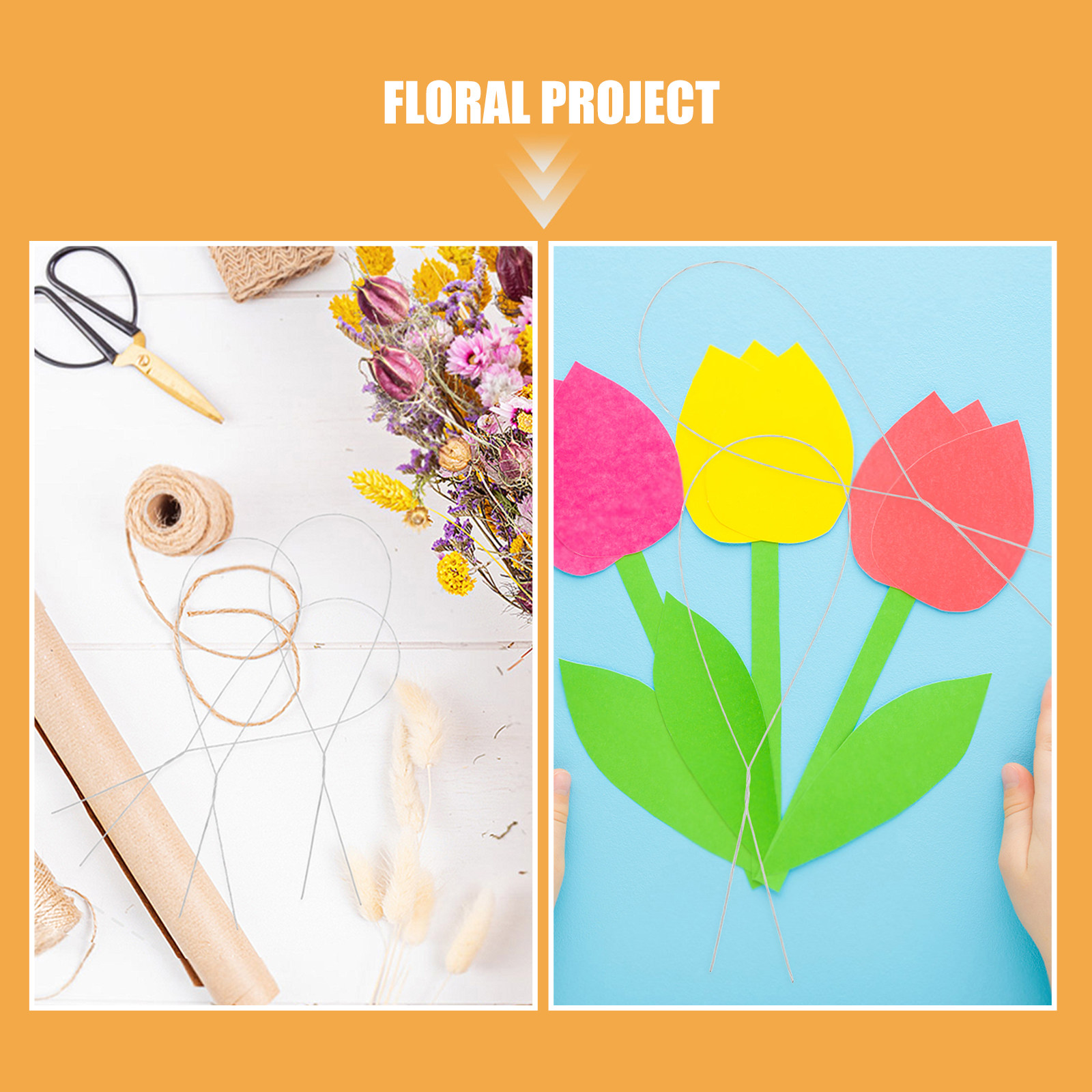 ลวดดอกกุหลาบทำมือ 250 ชิ้น ลวด - Florist Wreath Supply บทวิจารณ์และราคา