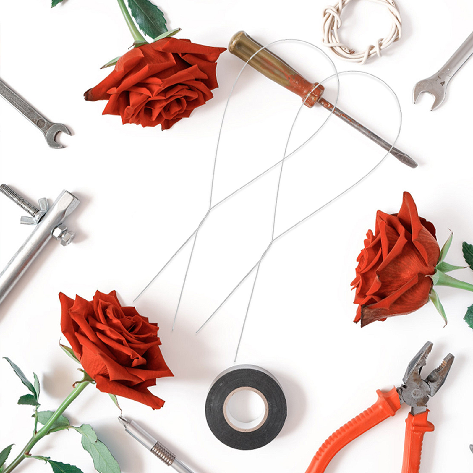 ลวดดอกกุหลาบทำมือ 250 ชิ้น ลวด - Florist Wreath Supply บทวิจารณ์และราคา