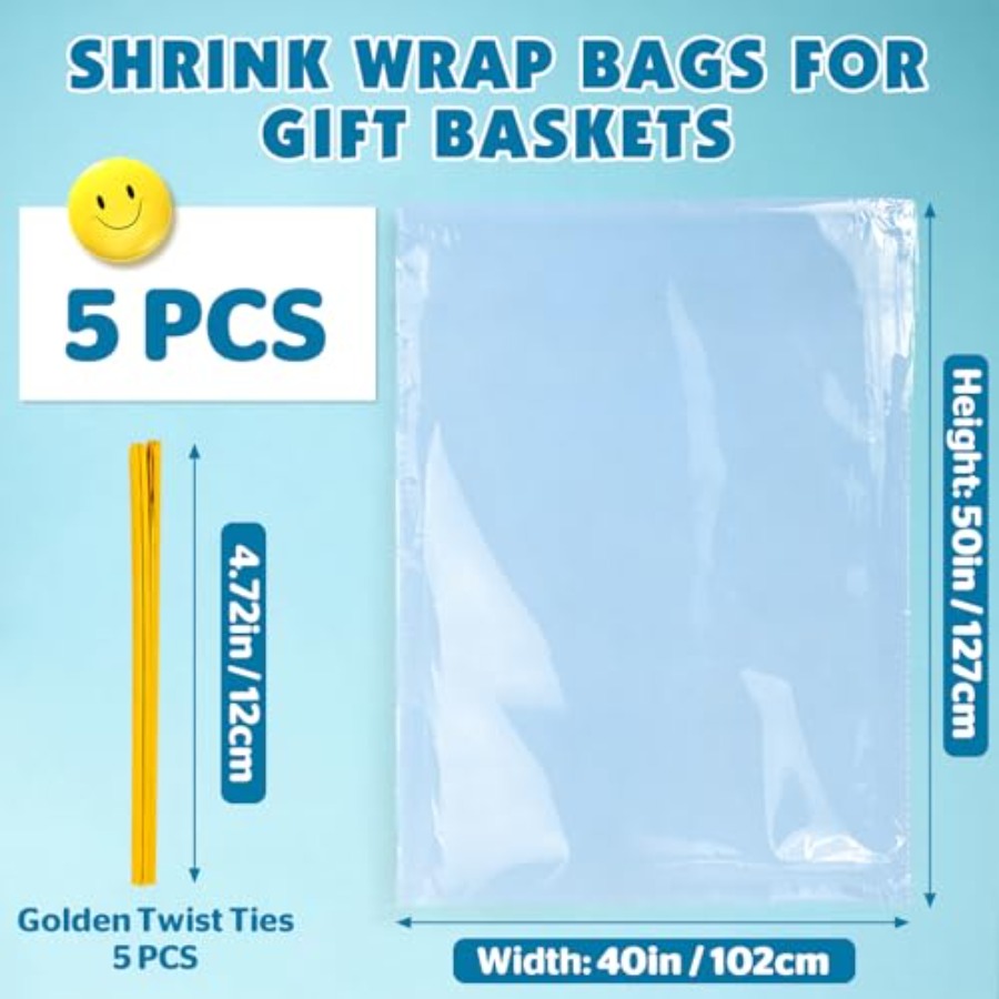ถุงห่อของขวัญแบบหดตัวขนาดใหญ่พ - Cellophane Wrap Clear บทวิจารณ์และราคา