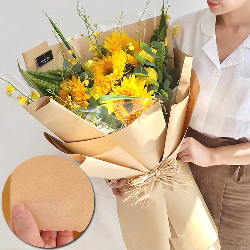 45 ซม.* 1000 ซม. กระดาษคราฟท์ส - Flower Wrap Kraft บทวิจารณ์และราคา