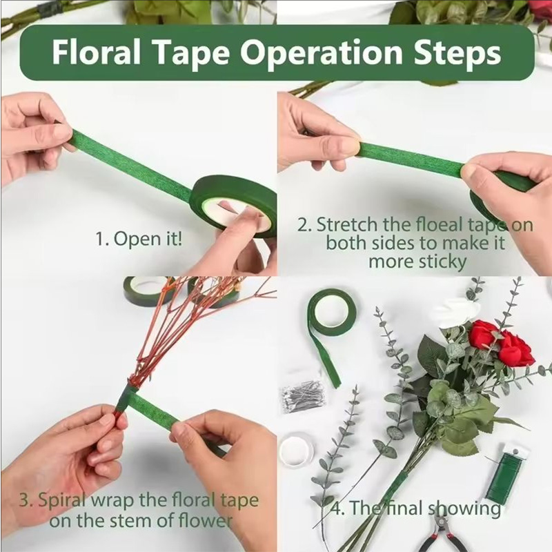 เทปพันก้านดอกไม้ลายดอกไม้ ขนาด - Anda Florist Supply บทวิจารณ์และราคา