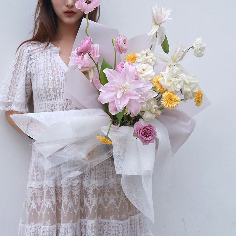 38 แผ่นกระดาษห่อดอกไม้ดอกไม้ร้ - Flower Wrap Kraft บทวิจารณ์และราคา