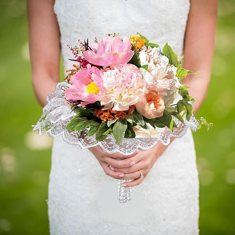 ที่จับช่อดอกไม้โฟมลูกไม้สีขาวส - Bouquet Holder Foam บทวิจารณ์และราคา