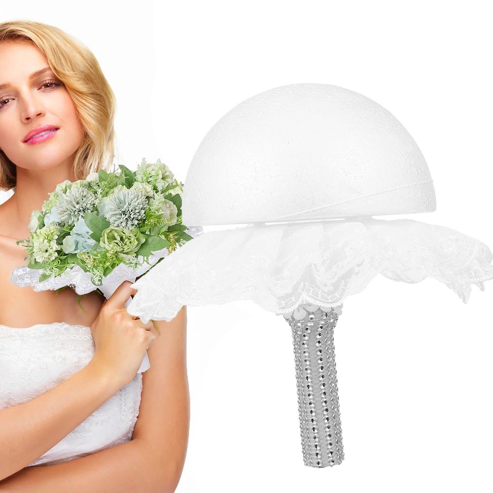 ที่จับช่อดอกไม้โฟมลูกไม้สีขาวส - Bouquet Holder Foam บทวิจารณ์และราคา